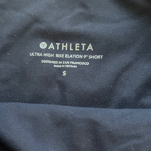 Navy Athleta Elation 9” Women's High-Waisted Shorts (NWT!) - Picture 3 of 4